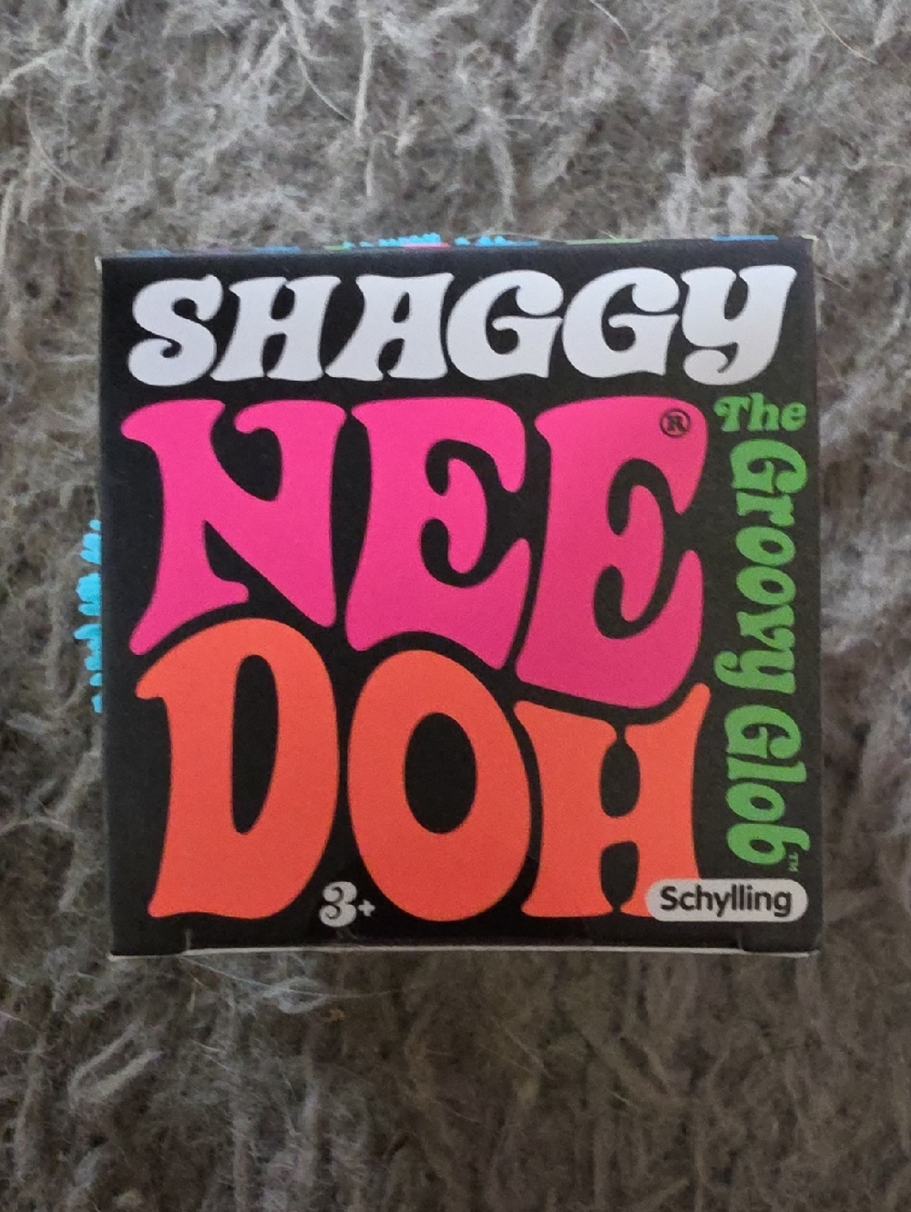 NIB Needoh Blue Shaggy Groovy Glob